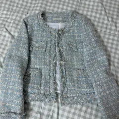 新世界購入) IFNE ツイード ジャケット ブルー