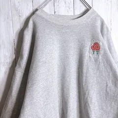 【入手困難/一点もの】90s～ Vintage 古着 グレー バラ 薔薇 スウェット トレーナー #510