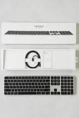 Apple Magic Keyboard US配列 Touch ID テンキー付 ブラックキー MXK83LL/A 美品 ほぼ未使用