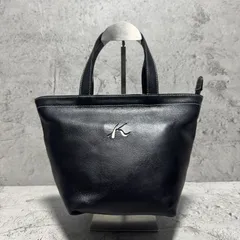 美品　キタムラ　ハンドバッグ　レザー　黒　ブラック　サイズ可変式