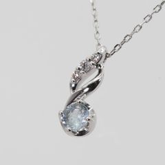 カナル4℃◇K18◇アイオライト◇メレダイヤ◇完売人気◇希少ネックレス 