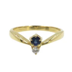 ミキモト サファイアダイヤリング#10 【無料ギフトラッピング】【Aランク】【中古】