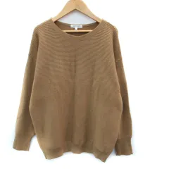 ザショップティーケー THE SHOP TK ニット セーター 長袖 ラウンドネック L ベージュ /SM23