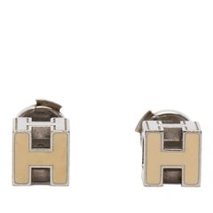 HERMES エルメス ゴールド H型 ロゴ スタッドピアス - メルカリ