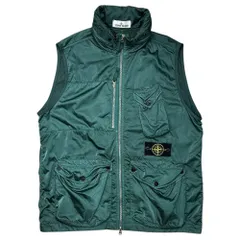 STONE ISLAND(ストーンアイランド) 21SS NYLON RASO-TC VEST ナイロン ベスト 7415G0430 L グリーンのサムネイル