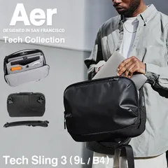 【メーカー正規品】エアー ボディバッグ Aer Tech Sling 3 ウエストバッグ メンズ 大容量 軽量 防水 横型 斜めがけ A4 9L テックコレクション 31017