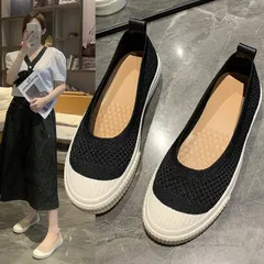 パンプス レディース スリッポン フラットシューズ カジュアルシューズ メッシュ ローヒール 通気性 履きやすい 痛くない シンプル 無地 ぺたんこ