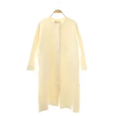 アプワイザーリッシェ Apuweiser-riche ノーカラーふわふわニットコート 1 白 /DU