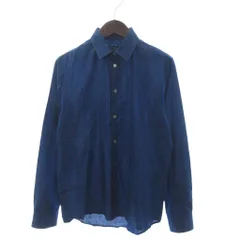 マークバイマークジェイコブス MARC by MARC JACOBS シャツ 長袖 コットン 総柄 紺 ネイビー XS ☆AA★ ■OMのサムネイル