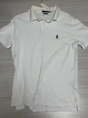 ポロ ラルフローレン 白 ポロ カラ 半袖Tシャツ