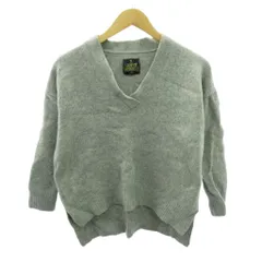 アーバンリサーチ ドアーズ URBAN RESEARCH DOORS × ハミルトン HAMILTON コラボ ニット セーター ウール Vネック 長袖 O グレー 1104