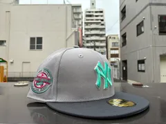 NEW ERA 59FIFTY Miami Beach ニューヨーク・ヤンキース グレー グラファイトバイザー 7 1/2  ¥6820 ＋ 送料¥550