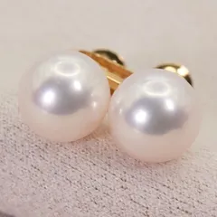 タサキ 8ｍｍ K18 パール あこや真珠 イヤリング/24-5408