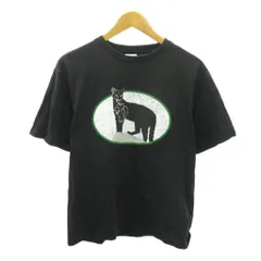 プーマ PUMA Tシャツ カットソー プリント 半袖 S 黒 ブラック 0213