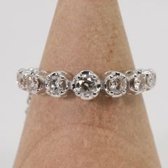 qvc ブリラーレ 天然ダイヤモンドラインネックレス K18WG 0.23ct 