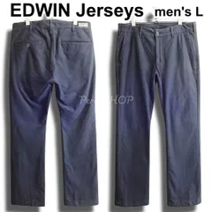 EDWIN　エドウィン　JERSEYS　ジャージーズ ERK03　W88cm（W35相当 / L）　スーパーストレッチ　ストレートパンツ　　ブラック / 黒　メンズ