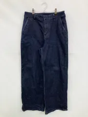 theory luxe デニムパンツ 38 ネイビー クロップド・半端丈 無地 ワイド・ルーズ ストレート レギュラー リジッド・ワンウォッシュのサムネイル
