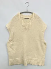 theory luxe ベスト 038 アイボリー 無地