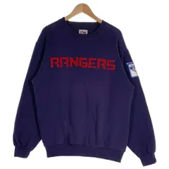 90's 00's majestic マジェスティック Newyork Rangers ニューヨーク レンジャース クルーネック スウェット ネイビー Size Mのサムネイル
