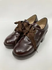 MAJESTIC LEGON マジェスティックレゴン ローファー L ブラウン エナメル 無地 リボン 5.1～7cm