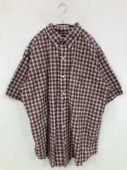 Ralph Lauren ラルフローレン シャツ/ブラウス レッド コットン チェック柄 ワンポイント ミドル丈 半袖 ボタンダウン