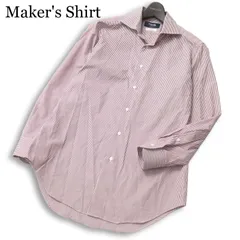 Maker's Shirt メーカーズシャツ 鎌倉 GIZAコットン100％★ 長袖 ストライプ シャツ 日本製 Sz.39-80 メンズ