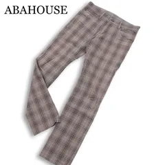 ABAHOUSE アバハウス 通年★ チェック ストレッチ スリム スキニー パンツ Sz.2 メンズのサムネイル