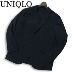 UNIQLO ユニクロ 通年★ SLIM FIT コンフォート ストレッチ スリム テーラード ジャケット Sz.L メンズ 紺 ネイビー