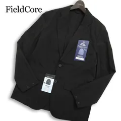 【新品 未使用】 FieldCore フィールドコア ワークマン 春夏★ ストレッチ 背抜き テーラード ジャケット Sz.L メンズ 黒