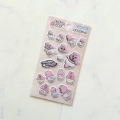 新品 おぱんちゅうさぎ ぷくっとシール 立体シール ぷっくりシール キャラクター シール帳 シールノート シールファイル シール交換に コレクション
