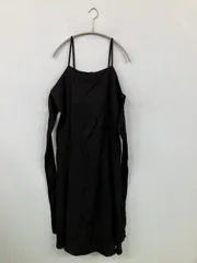 GLACIER グラシア ワンピース M ブラック 無地 袖なし ロング・マキシ丈