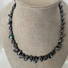 ケシパール★淡水本真珠★天然石★パールネックレス★ハンドメイド★ネックレス