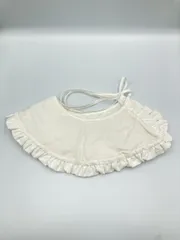 付け襟 ホワイト 無地 フリル