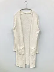 SPIRALGIRL スパイラルガール カーディガン/ボレロ F アイボリー コットン ナイロン ニット 無地 ロング丈 長袖