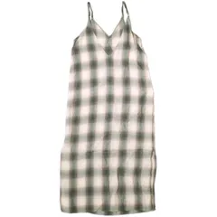 H BEAUTY&YOUTH エイチ ビューティーアンドユース 日本製 OMBRE CHECK CAMILOLE オンブレチェック キャミソール 1626-242-3762 M PINK ユナイテッドアローズ レーヨン ワンピース トップス g22389
