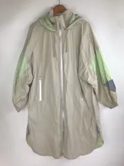 ZARA カラーブロックオーバーサイズレインコート レディース ベージュ×グリーン 3241202603160006