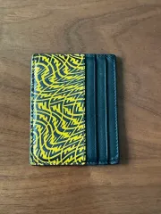 FENDI フェンディ FF ロゴ カードウォレット イエロー