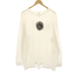 ナイキ NIKE × STUSSY Tシャツ カットソー 長袖 プリント XL 白 ホワイト DD3344-121 /HN