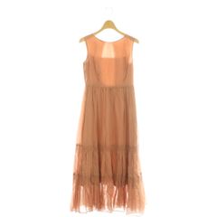 アプワイザーリッシェ Apuweiser-riche シャーリングギャザーワンピース ロング 0 サーモンピンク /DF ■OS