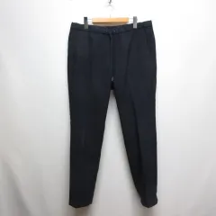 ユナイテッドアローズ UNITED ARROWS 美品 テーパード イージー パンツ XL 濃紺 ネイビー ウエストゴム