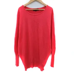 アンタイトル UNTITLED ニット カットソー 長袖 ドルマンスリーブ シルク カシミヤ混 2 ピンク /SM8