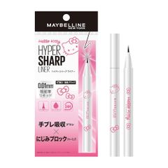 메이베린 MAYBELLINE 하이퍼셔 플라이너 R 아이라이너 워터프루프 BK-1 칠흑 블랙 헬로키티 극세 리퀴드 아이라이너