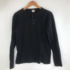 AVIREX  ヘンリーネックリブTカットソー メンズ XL ブラック 3241202603160011