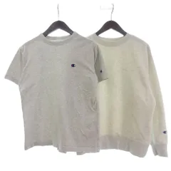チャンピオン CHAMPION 美品 2点 セット まとめ トレーナー スウェット Tシャツ 半袖 長袖 S M グレー