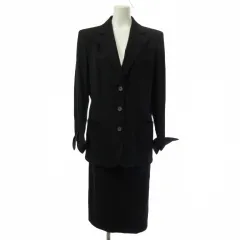 ジャンフランコフェレ GIANFRANCO FERRE スカート スーツ セットアップ 黒 ブラック 