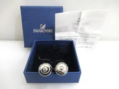 スワロフスキー SWAROVSKI カフスボタン カフリンクス 2012年7月購入 メンズ 中古■