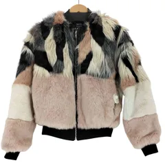 ベルシュカ BERSHKA ミックスフェイクファー ジャケット  レディース import：S のサムネイル