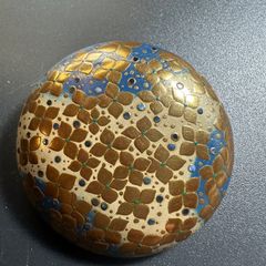 逸品】ヴィンテージ アートデコ R.Toni作 レリーフ真鍮トレイ 彫刻