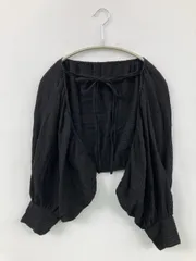 one after another NICE CLAUP ワンアフターアナザーナイスクラップ カーディガン/ボレロ F ブラック