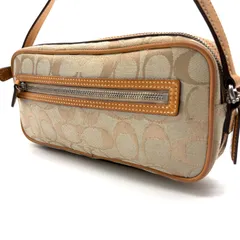 COACH y2k signature mini shoulderbag コーチ シグネチャー柄 ミニ ショルダーバッグ 型番6616 キャンバスレザー素材 ベージュ